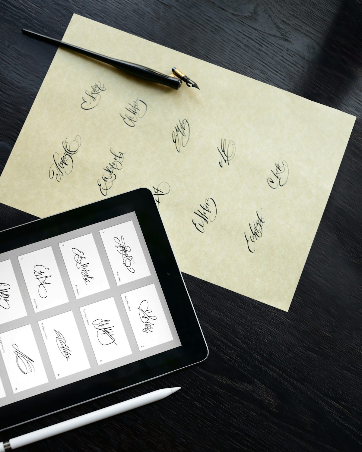 Signing on a phone screen
