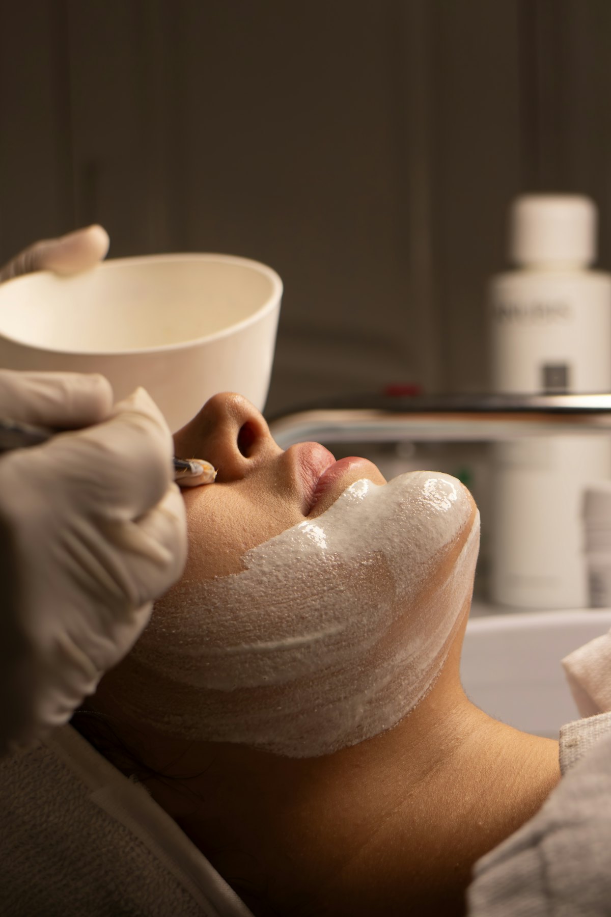 A med-spa treatment in progress