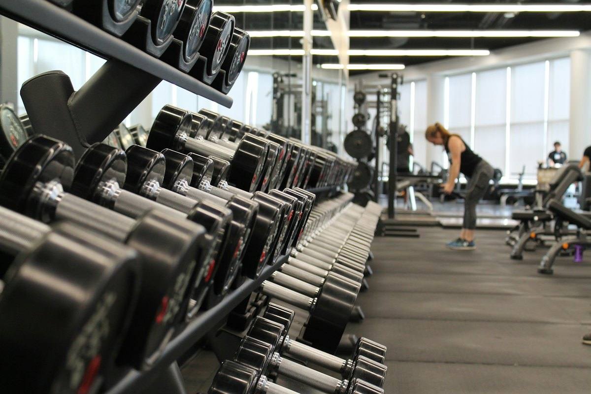 A fitness studio floor